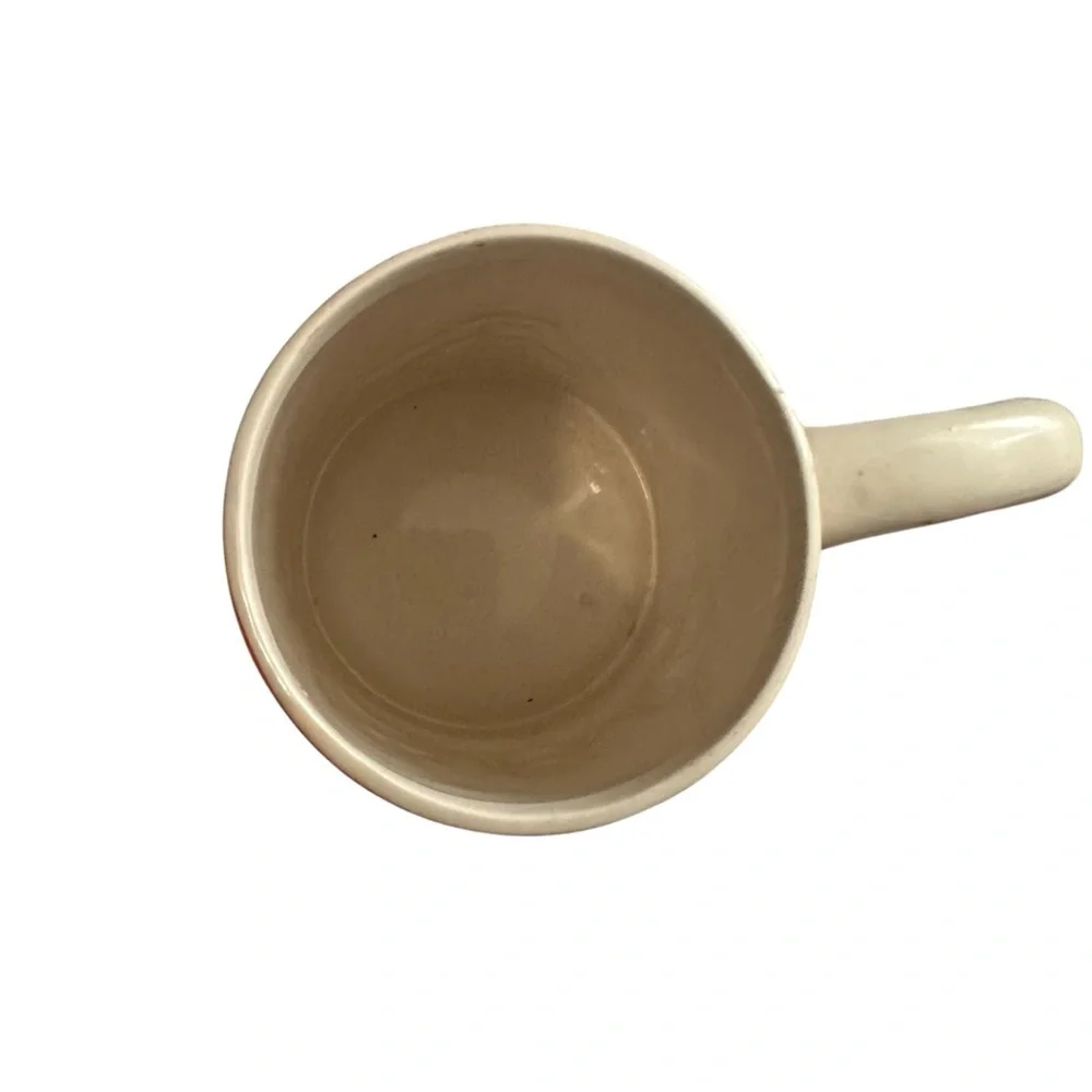 Orange and Black Ceramic Mug